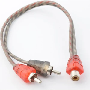 CF-Y11 Y kablo 2 Erkek 1 Dişi RCA kablo