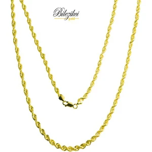 Midas 55 Cm. Burmalı İnce Halat 14 Ayar Altın Zincir