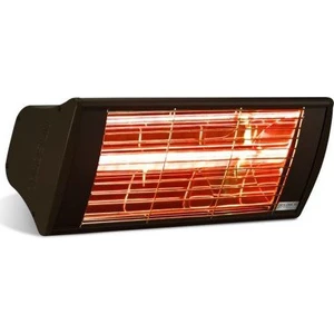 GSS20 Supra 2.000 W Kumandasız IP55 Suya Dayanıklı Cafe Tipi Elektrikli Isıtıcı (Siyah)
