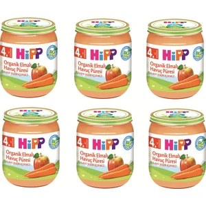 HiPP Organik Elmalı Havuç Püresi 125 gr. 6 Adet