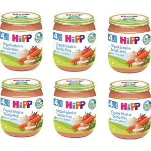 HiPP Organik Sebzeli Ve Tavuk Pirinç 125 gr. 6 Adet