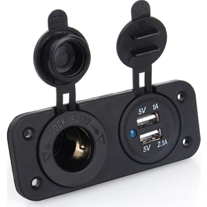 Çift USB Araç Çakmak Soket 12V Araç Şarj Soketi 2.0A/1A
