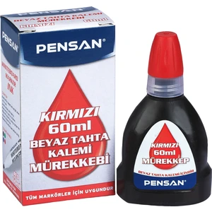 4800(60 Ml) Beyaz Tahta Kalemi Mürekkebi Kırmzı