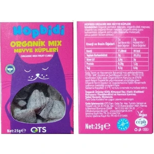 Ots Organik Mix Meyve Küpleri Hopbidi 25 Gr.
