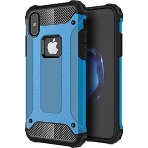 Apple iPhone X Rugged Armor Kılıf Mavi