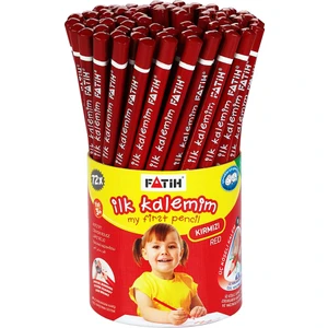 Jumbo Üçgen Başlangıç Kalemi Kırmızı 72'Li