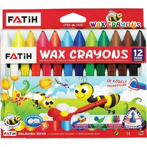 Üçgen Crayon  12 Renk Jumbo ( Mum Boya )