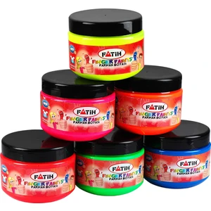 Parmak Boyası Neon 500 Ml Şişe (Mavi)