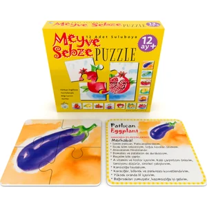Ayben İle Terapötik Etkinlikler Meyve Sebze Puzzle