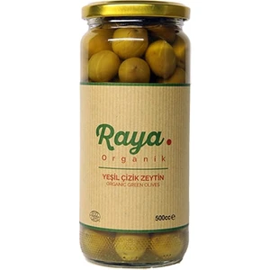 Raya Organik Yeşil Çizik Zeytin 500 Cc