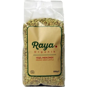 Raya Organik Yeşil Mercimek 500 G