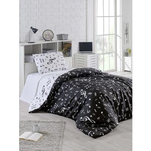 Eponj Home B&W Nevresim Takımı Tek Kişilik Melodiy