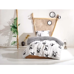 Eponj Home B&W Nevresim Takımı Tek Kişilik Panda