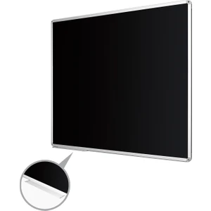 100  Cm  X 130 Cm  Alüminyum Çerçeve Duvara Monte Kara Tahta (Tebeşir Tahtası)