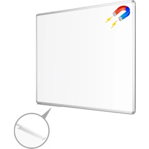 100 Cm  X 130 Cm  Alüminyum Çerçeve Duvara Monte Manyetik Yazı Tahtası Beyaz