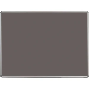 60 Cm  X 90 Cm  Alüminyum Çerçeve Duvara Monte Gri Kumaşlı Pano