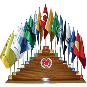 Gönder Bayrak 17Li Eski Türk Devletleri Seti