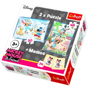 2 in1+Memos Disney Mickey, Fun With Fri