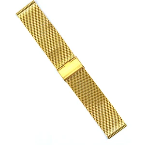 Ztd Strap 24 Mm Sarı Çelik Saat Kordonu Bms105