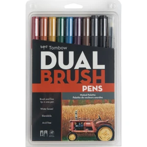 Brush Pen Dual Ab-T Set Muted 10Cmu