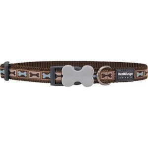 Reddingo Bone Yard Desenli Köpek Boyun Tasması Kahverengi 20 Mm