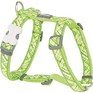 Reddingo Flanno Desenli Lime Köpek Göğüs Tasması 12Mm