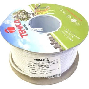 Rg6U4 Trishield Çift Folyo Anten Kablosu 100 Metre