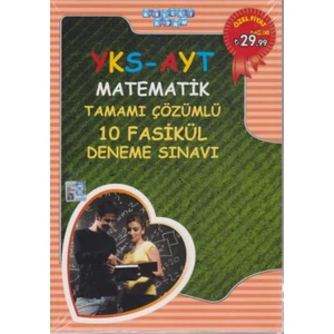 Akıllı Adam Yks-Ayt Matematik Tamamı Çözümlü 10 Fasikül Deneme Sınavı