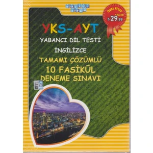 Akıllı Adam Yks-Ayt İngilizce Tamamı Çözümlü 10 Fasikül Deneme Sınavı