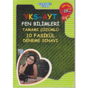 Akıllı Adam Yks-Ayt Fen Bilimleri Tamamı Çözümlü 10 Fasikül Deneme Sınavı