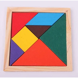 Wooden Toys Ahşap Renkli Tangram