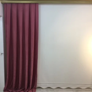 Pileli Fon Perde - Gül Kurusu cm
