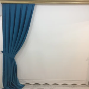 Pileli Fon Perde - Turkuaz