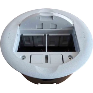 Ne-Ad Masa Tipi Priz Kasası Gömme Tip - Gri Renk - Boş