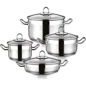 Arbel 8 Pcs Tencere Seti (16/20/24/24Krn.)