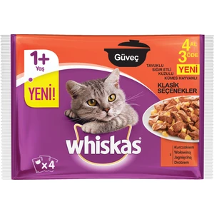 Pouch Güveç Klasik Seçenekler Kedi Yaş Maması 4 Adet x 85 Gr