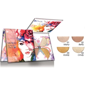 4 lü Aydınlatıcı Palet / Color Pop Up Butterfly Effect Illuminator&Highlighter&Bronzing Palette