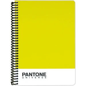 Pantone A5 Boy Spiralli Çizgili Defter Lime 47256-0
