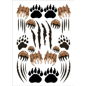 Stickermarket Hayvan Pençe Sticker Seti