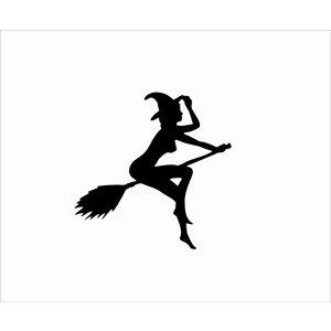 Stickermarket Cadı Sticker Beyaz