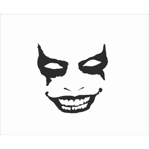 Stickermarket Maske Sticker Beyaz