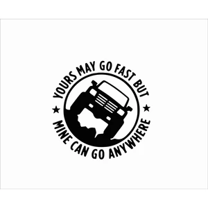 Stickermarket Off Road Sticker Beyaz