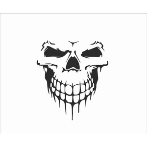 Stickermarket Kurukafa Sticker Beyaz