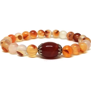 Büyük Akik Taşlı Akik Bileklik