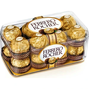 Ferrero Rocher Sütlü Çikolata Fındıklı Lezzet 16 Adet Özel Altın Ambalajda