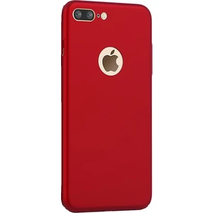 iPhone 8 Plus Premium Matte Silikon TPU Kılıf + Tempered Cam