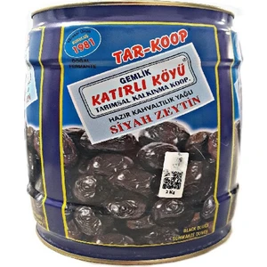 Katırlı Köyü Hazır Kahvaltılık Siyah Zeytin 2 Kg.