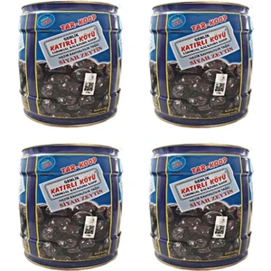 Katırlı Köyü Hazır Kahvaltılık Siyah Zeytin 2 Kg. 4 Adet