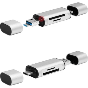 FCR-5410S USB 3.0 SD/TF - Micro USB/Type-C OTG Taşınabilir Kart Okuyucu