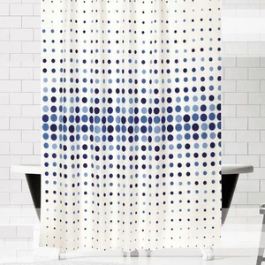 Banyo Perdesi 4961 Mavi Çift Kanat